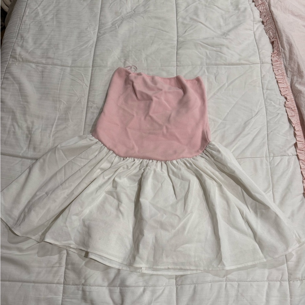 Meshki Pink and White Knit Top